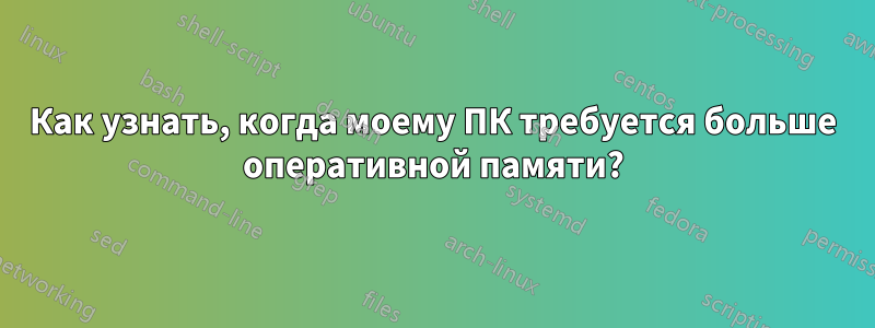 Как узнать, когда моему ПК требуется больше оперативной памяти?