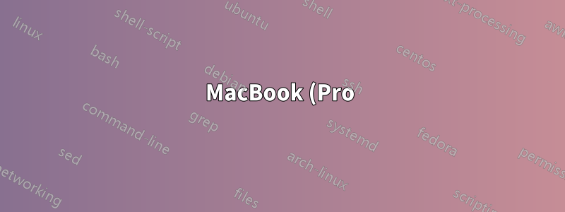 MacBook (Pro) のキーボード / トラックパッドをロックする方法