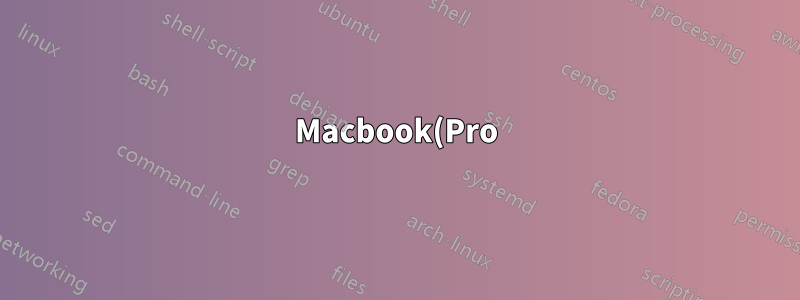 Macbook(Pro)에서 키보드/트랙패드를 잠그는 방법