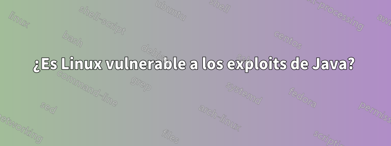 ¿Es Linux vulnerable a los exploits de Java?