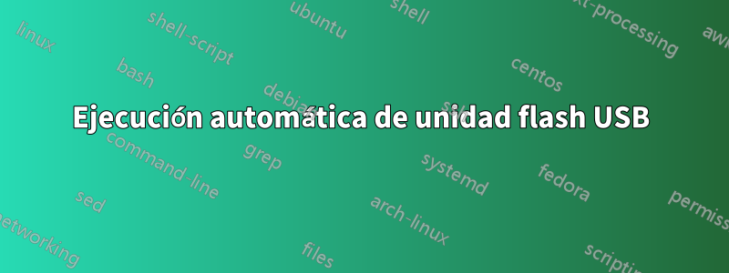 Ejecución automática de unidad flash USB