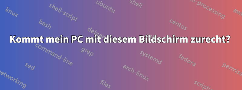 Kommt mein PC mit diesem Bildschirm zurecht?