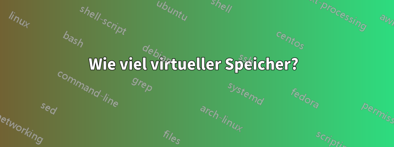 Wie viel virtueller Speicher? 