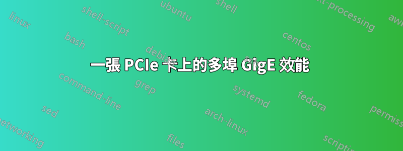 一張 PCIe 卡上的多埠 GigE 效能