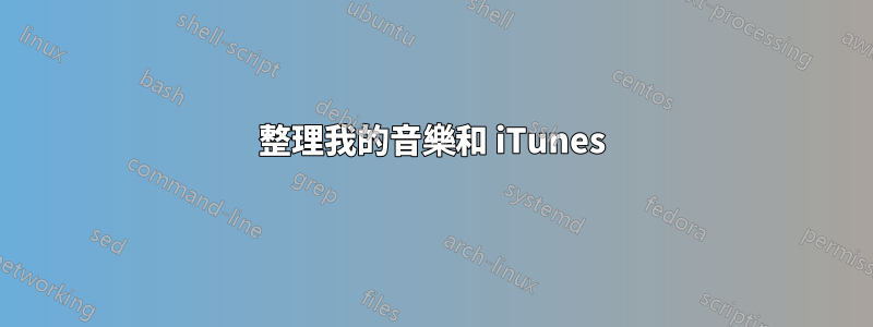 整理我的音樂和 iTunes