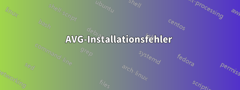 AVG-Installationsfehler