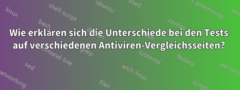 Wie erklären sich die Unterschiede bei den Tests auf verschiedenen Antiviren-Vergleichsseiten?