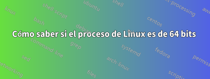 Cómo saber si el proceso de Linux es de 64 bits