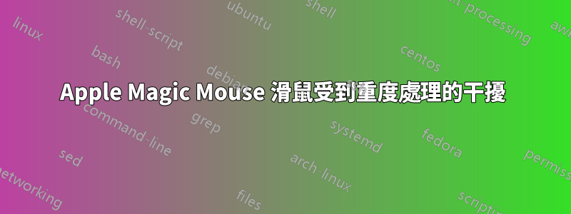 Apple Magic Mouse 滑鼠受到重度處理的干擾