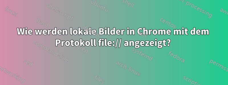 Wie werden lokale Bilder in Chrome mit dem Protokoll file:// angezeigt?