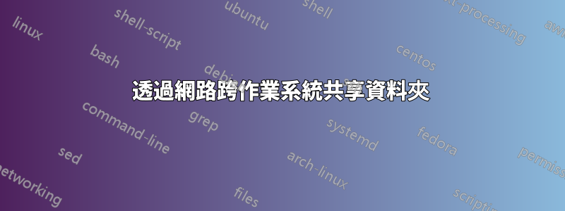 透過網路跨作業系統共享資料夾