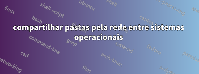 compartilhar pastas pela rede entre sistemas operacionais