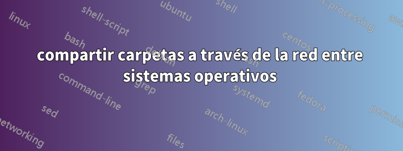 compartir carpetas a través de la red entre sistemas operativos