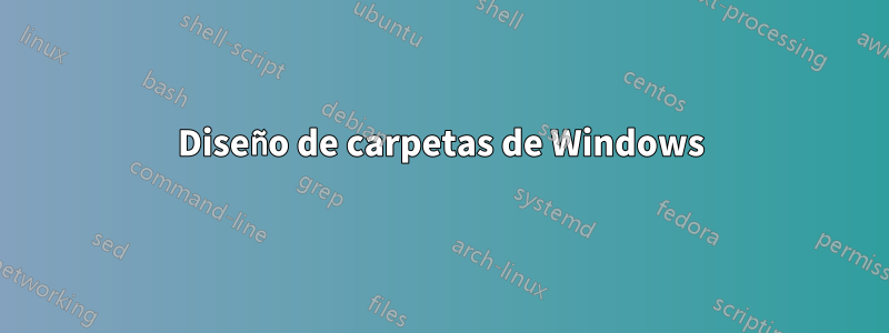 Diseño de carpetas de Windows