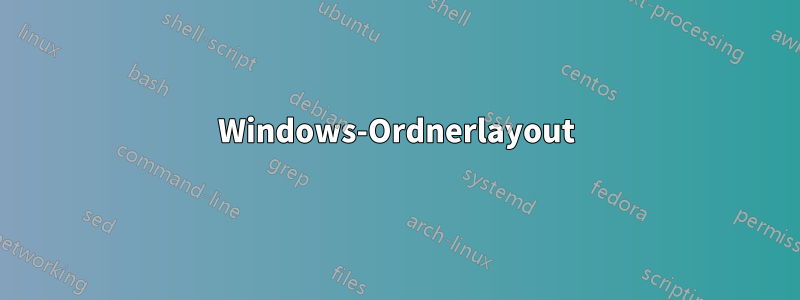 Windows-Ordnerlayout