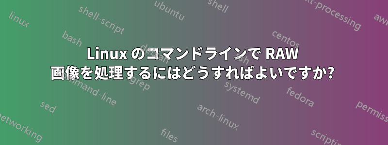 Linux のコマンドラインで RAW 画像を処理するにはどうすればよいですか?