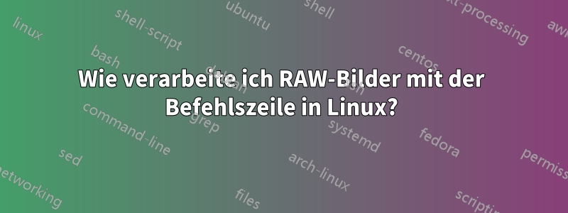 Wie verarbeite ich RAW-Bilder mit der Befehlszeile in Linux?