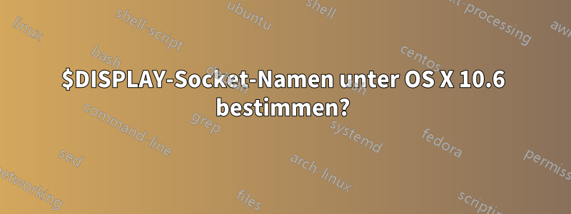 $DISPLAY-Socket-Namen unter OS X 10.6 bestimmen?