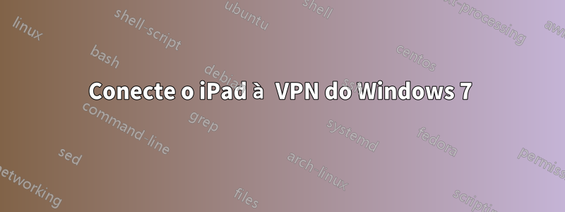 Conecte o iPad à VPN do Windows 7