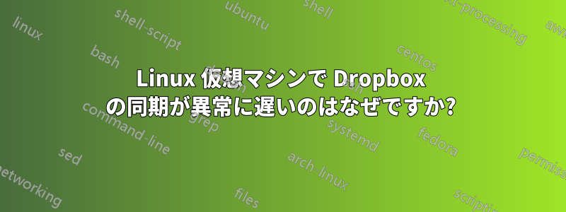 Linux 仮想マシンで Dropbox の同期が異常に遅いのはなぜですか?