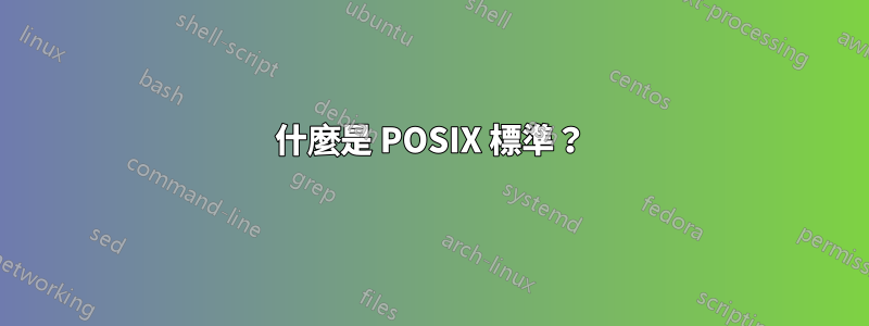 什麼是 POSIX 標準？