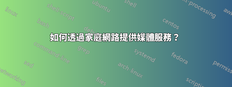 如何透過家庭網路提供媒體服務？