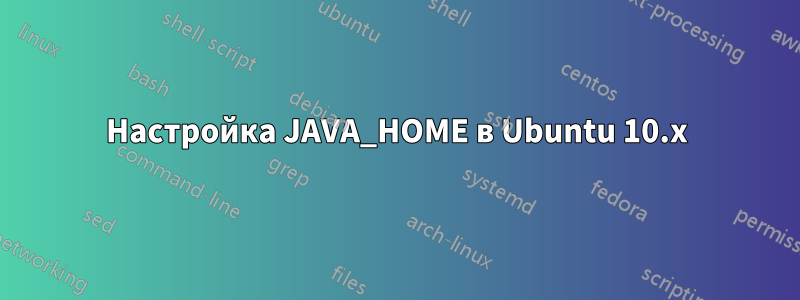 Настройка JAVA_HOME в Ubuntu 10.x