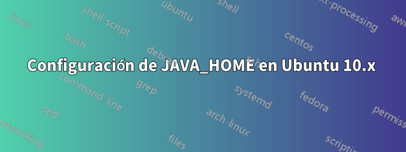 Configuración de JAVA_HOME en Ubuntu 10.x