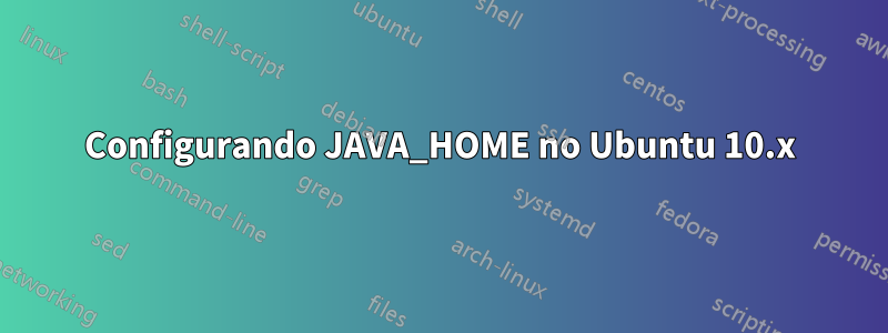 Configurando JAVA_HOME no Ubuntu 10.x