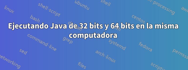 Ejecutando Java de 32 bits y 64 bits en la misma computadora