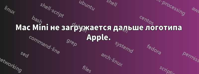Mac Mini не загружается дальше логотипа Apple.