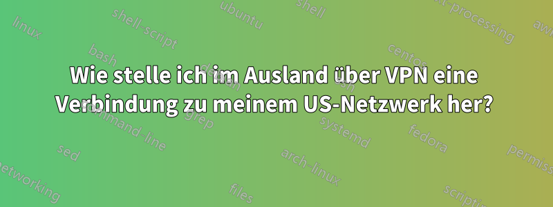 Wie stelle ich im Ausland über VPN eine Verbindung zu meinem US-Netzwerk her?