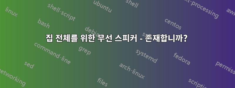 집 전체를 위한 무선 스피커 - 존재합니까?