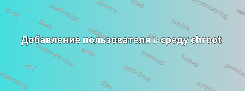 Добавление пользователя в среду chroot