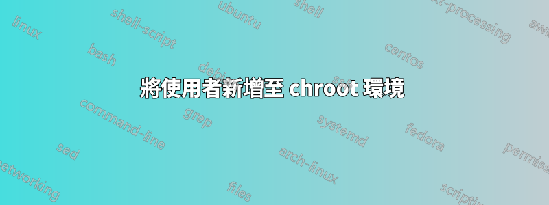 將使用者新增至 chroot 環境