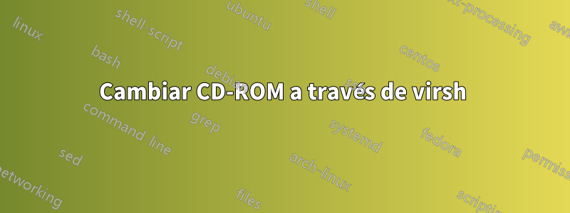 Cambiar CD-ROM a través de virsh