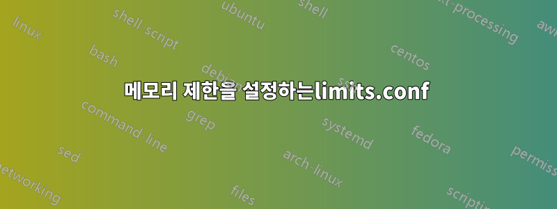 메모리 제한을 설정하는limits.conf