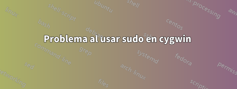 Problema al usar sudo en cygwin