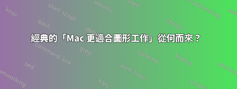 經典的「Mac 更適合圖形工作」從何而來？ 