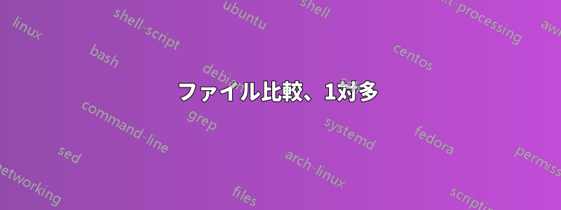 ファイル比較、1対多