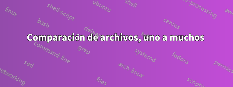 Comparación de archivos, uno a muchos