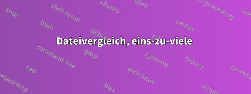 Dateivergleich, eins-zu-viele