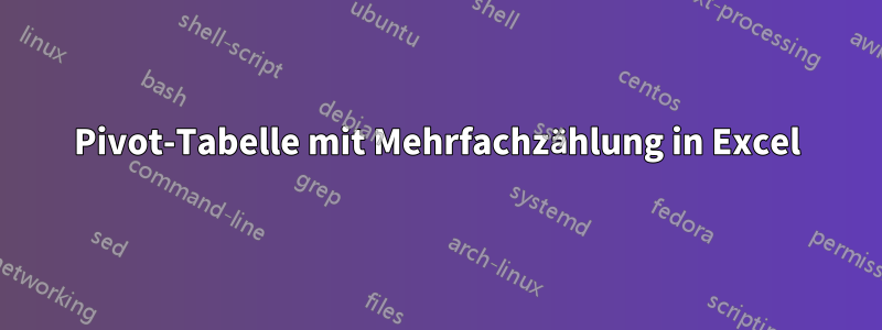 Pivot-Tabelle mit Mehrfachzählung in Excel