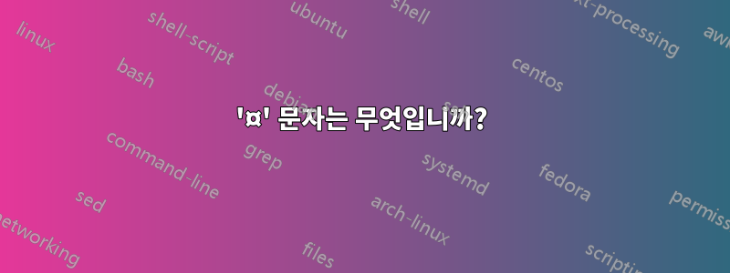 '¤' 문자는 무엇입니까?