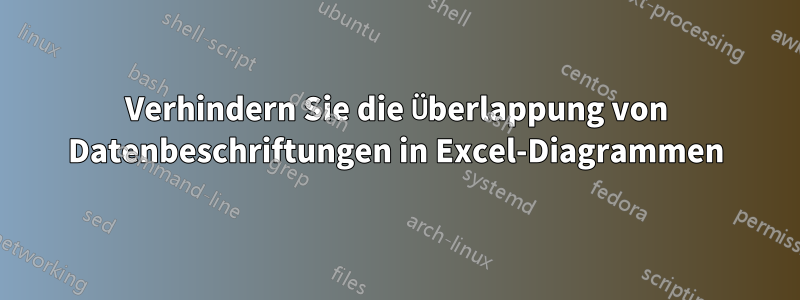 Verhindern Sie die Überlappung von Datenbeschriftungen in Excel-Diagrammen