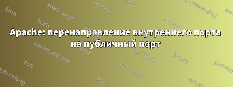 Apache: перенаправление внутреннего порта на публичный порт