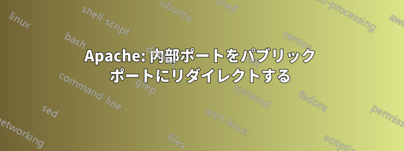 Apache: 内部ポートをパブリック ポートにリダイレクトする