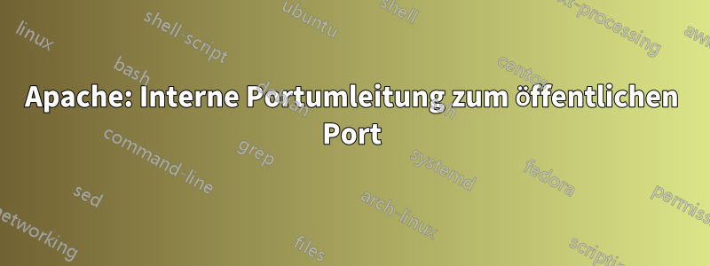 Apache: Interne Portumleitung zum öffentlichen Port