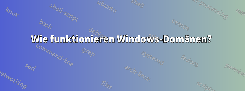 Wie funktionieren Windows-Domänen?