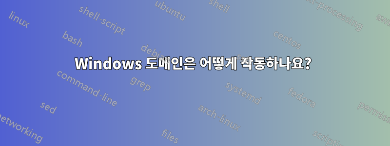 Windows 도메인은 어떻게 작동하나요?